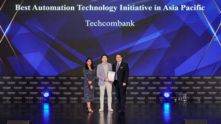 Best Automation Technology Initiative goes to Vietnam Technological and Commercial Joint Stock Bank (Techcombank)