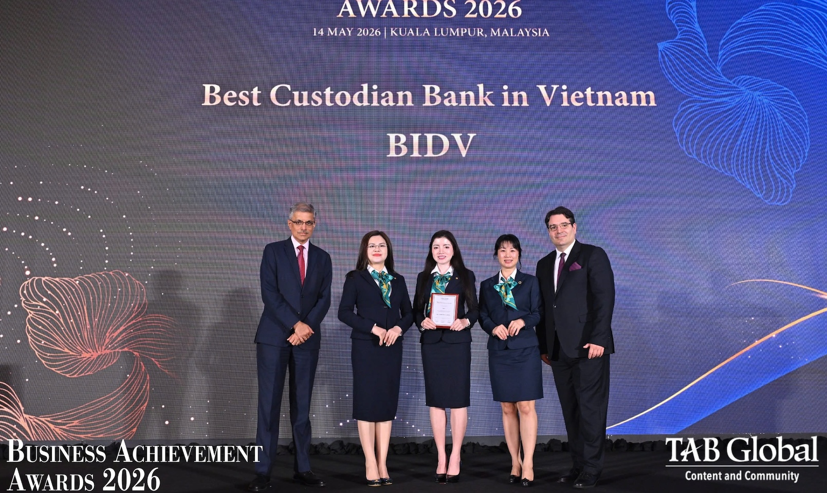 Best Custodian Bank in Vietnam is BIDV